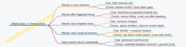 Weed clues -> management