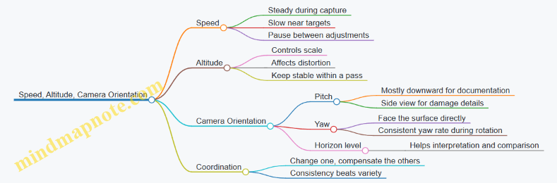 Speed, Altitude, Camera Orientation