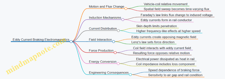 Eddy Current Braking Electromagnetics